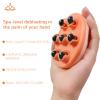 AICNLY Hand Roller Massager for Cellulite Massage, Lymphatic Drainage Massager for Thighs, Tummy, Butt, Massage Gloves for Hands with 7 360-degree Metal Roller view 4