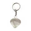 VIE Crystal Heart Keychain, 10x3cm, Clear Quartz view 1