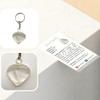VIE Crystal Heart Keychain, 10x3cm, Clear Quartz view 4