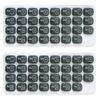 31 Day Monthly Pill Organizer with Daily Removable Pods - Grey (Grey - 2 Pack)