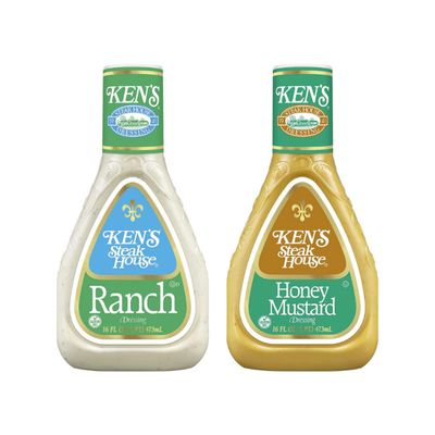 Ken's Steak House Honey Mustard and Ranch Dressing Variety Pack, 16 fl oz. (Pack of 2)