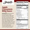 Braswells Apple Cinnamon Barbeque Sauce  Small-Batch, Renowned Specialty, Made in USA, Since 1946 (13.5oz) view 2