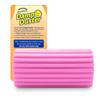 Scrub Daddy Damp Duster, Multipurpose Dusters for Cleaning - Wooden & Venetian Blind Cleaner Tool, Ridged Wet Dust Sponge for Skirting Board, Radiator, Blinds & Mirrors, Home Cleaning Products, Pink view 1
