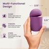EcoBlossom Menstrual Cup Case and Sterilizer - Reusable Silicone Sterilizing Holder - Cleaner Period for You and Your Disc or Cup - Portable Cleaning Container & Microwave Steamer (Purple) view 4
