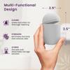 EcoBlossom Menstrual Cup Case and Sterilizer - Reusable Silicone Sterilizing Holder - Cleaner Period for You and Your Disc or Cup - Portable Cleaning Container & Microwave Steamer (White) view 4