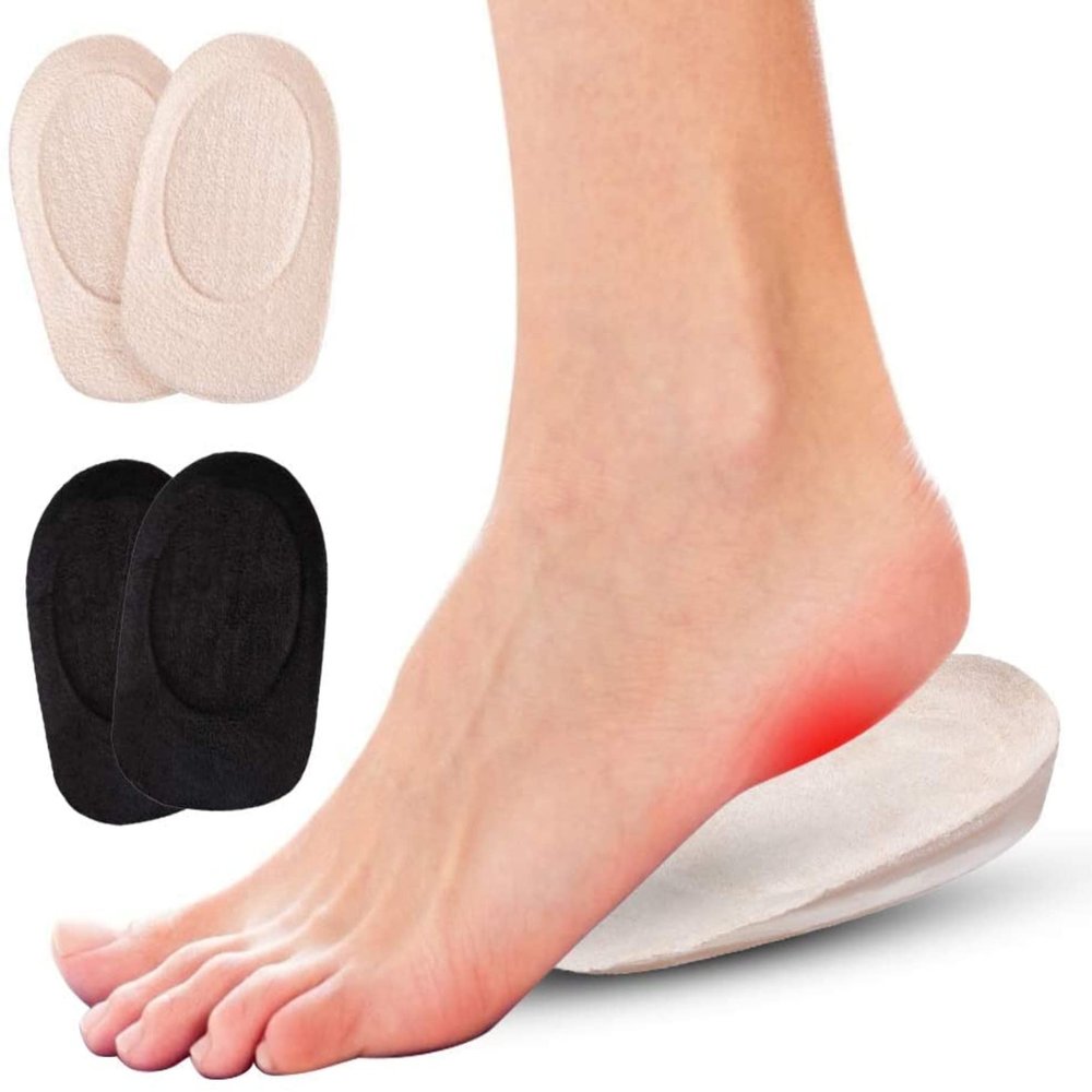 2 Pairs of Gel Heel Pads, Heel Pads, Heel Protection aid, Heel spur Gel Pads, Gel Insoles, Heel Support for Plantar Fasciitis, Achilles Tendon, Heel Pain, Shoe Insoles, Gel Silicone Heel Protection