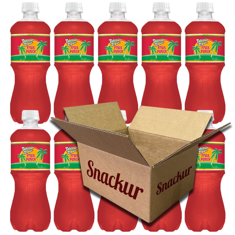 Tahitian Treat Fruit Punch, 20 oz Bottles, 10 Pack, In Snackur Safe Ship Box