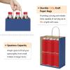 BagDream 50Pcs Gift Bags 8x4.25x10.5 Kraft Paper Gift Bags with Handles Bulk for Shopping, Wedding, Party Favor, Merchandise, Retail, Navy Blue Paper Grocery Sacks view 3
