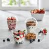 ELEGANT DISPOSABLES 9 oz Plastic Parfait Cups with 2 oz Inserts & Lids 50, Sets 9 OUNCE Yogurt Containers view 2