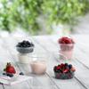 ELEGANT DISPOSABLES 9 oz Plastic Parfait Cups with 2 oz Inserts & Lids 50, Sets 9 OUNCE Yogurt Containers view 3