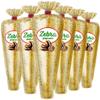 Gourmet Popcorn - 6 Zebra Corn Mini Cones - Small Storage Space Friendly & Great Stocking Stuffers! 16.2oz total and Exclusive Inspirational Sticker! view 2