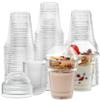 ELEGANT DISPOSABLES 12 oz Plastic Parfait Cups with 4 oz Inserts & Lids 50, Sets 12 OUNCE Yogurt Containers view 1