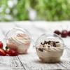 5 oz Clear Plastic Dessert Cups with Dome Lids No hole - 50 Sets Disposable Snack Bowls for Ice Cream, Parfait, Jello and Individual Desserts at Party, Fruit Cup with No Leaks view 2