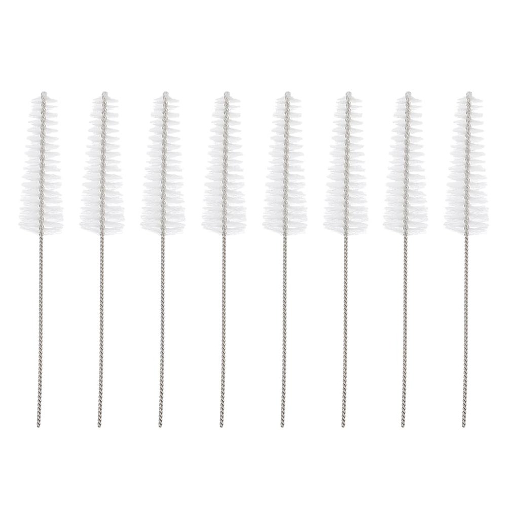 8pcs Vent Tube Amplifier Cleaning Tools Nylon Tube Straw Brush for Clean Small Holes
