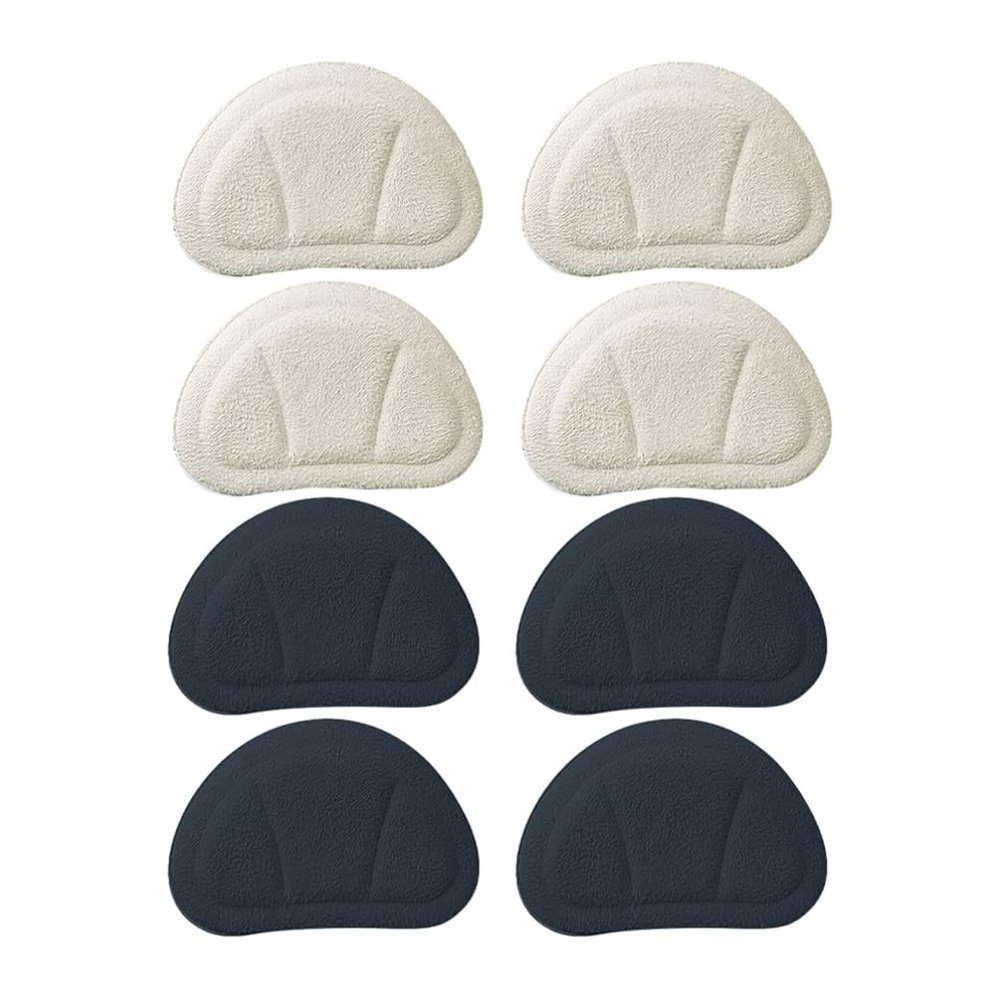 4pairs Heel Grips Pads for Shoes - Cushioning Self-Adhesive Heel Protectors for Comfortable Fit and Cuttable for Sneakers Boots and Dress Shoes