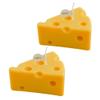 2PACK Cheese Shaped Scented Candle, Aroma Soy Wax Decorative Candlefor Photo Prop Birthday Wedding Holiday Party Gift,for Meditation Stress Relief Bath Yoga view 1