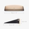 OAKART Mini Metal Dustpan and Brush Set for Sweeping Crumbs Fireplace, Natural Table Sweeper Combo (Black) view 2