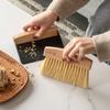 OAKART Mini Metal Dustpan and Brush Set for Sweeping Crumbs Fireplace, Natural Table Sweeper Combo (Black) view 3