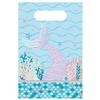 Amscan 9914388 - Mermaid Tales Kids Birthday Party Paper Loot Bags - 8 Pack view 1