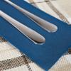 Linen-Feel Navy Blue Paper Napkins, 50 Pcs Cloth Like Dinner Napkins with Built-in Flatware Pocket, Pre-Folded Absorbent Disposable Guest Paper Hand Towels for Bathroom, Weddings Party view 3