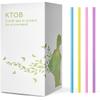 200 Count 100% Compostable Plant-Based PLA Straws-KTOB Biodegradable Colorful Drinking Plasticless Straws-Eco Friendly Plastic Bar Straw view 1