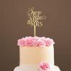 Soon To Be Couple Rings Rings Cake Topper Couple Silhouette Wedding Elegan Cake Topper Mr And Mrs Cake Toppers Mirror Gold Cake Topper for Wedding Customized Wedding Cake Topper view 1