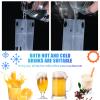 Tinlade 20 Pcs Movie Night Decorations Drink Pouch Cups Clear Zipper Bags with 20 Straws, 17 oz Plastic Drink Pouches Reusable Movie Cups for Party Supplies Birthday Gift view 4