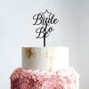 Custom Wedding Cake Topper Bride To Be Star Cake Topper Silhouette Wedding Rustic Vintage Cake Topper Mr And Mrs Cake Toppers Script Cake Toppers for Wedding Black Acrylic Cake Topper for Wedding view 3