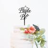 Custom Wedding Cake Topper Bride To Be Star Cake Topper Silhouette Wedding Rustic Vintage Cake Topper Mr And Mrs Cake Toppers Script Cake Toppers for Wedding Black Acrylic Cake Topper for Wedding view 4