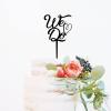 Hearts We Do Star Cake Topper Couple Silhouette Wedding nce Cake Topper Mr And Mrs Cake Toppers for Wedding Black Acrylic Cake Topper for Wedding Custom Bride And Groom Cake Topper Cake Topper Wedding view 4