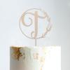 Couple Silhouette Wedding Cake Topper J Floral Cake Topper Mr And Mrs Cake Toppers for Wedding Wood Wedding Cake Topper Custom Script Cake Toppers for Wedding Script Cake Toppers for Wedding view 2