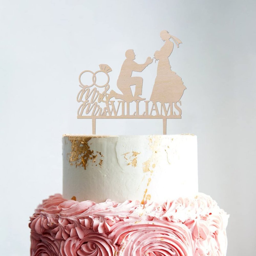 Family Wedding Cake Topper Couple Silhouette Wedding Cake Topper Couple Ring Cake Topper Mr And Mrs Wedding Cake Topper Rustic Wedding Cake Topper Wood Wedding Cake Topper