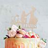 Family Wedding Cake Topper Couple Silhouette Wedding Cake Topper Couple Ring Cake Topper Mr And Mrs Wedding Cake Topper Rustic Wedding Cake Topper Wood Wedding Cake Topper view 3