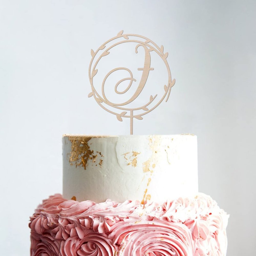 Custom Script Cake Toppers for Wedding Couple Silhouette Wedding Cake Topper Floral Cake Topper Mr And Mrs Cake Toppers for Wedding Beach Wedding Bridal Shower Decor Wood Wedding Cake Topper