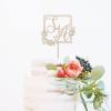 Custom Wedding Cake Topper Couple Silhouette Wedding Cake Topper Floral Cake Topper Mr And Mrs Cake Toppers for Wedding Script Cake Toppers for Wedding Wood Wedding Cake Topper view 4