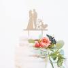 Custom Script Cake Toppers for Wedding Couple Silhouette Wedding Cake Topper Hearts Wood Cake Topper Wedding Mr & Mrs Cake Topper Funny Cake Toppers for Wedding Wood Cake Topper for Wedding view 4