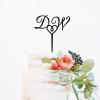 Custom Bride And Groom Cake Topper Hearts Cake Topper Couple Silhouette Wedding Cake Topper Mr And Mrs Cake Topper Funny Cake Toppers for Wedding Black Acrylic Cake Topper for Wedding view 4