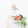 Personalized Wedding Cake Topper Mrs&Mrs Dog Cake Topper Couple Silhouette Wedding Vintage Retro Romanc Cake Topper Mr & Mrs Wedding Cake Topper Rustic Wedding Cake Topper Wood Wedding Cake Topper view 4