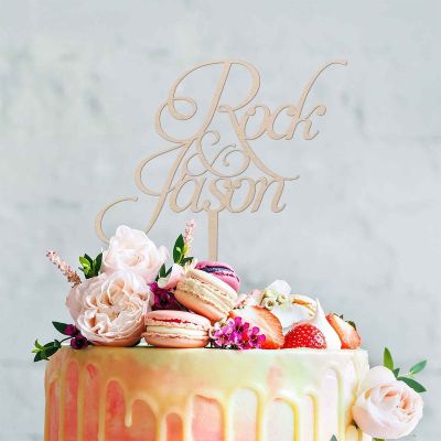 Custom Cake Toppers for Wedding Cake Topper Couple Silhouette Wedding Vintage Retro Romance Cake Topper Rustic Mr And Mrs Cake Topper Script Cake Toppers for Wedding Wood Wedding Cake Topper