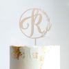 Couple Silhouette Wedding Cake Topper Floral Cake Topper Mr & Mrs Wedding Cake Topper Wood Cake Topper for Wedding Custom Script Cake Toppers for Wedding Funny Cake Toppers for Wedding view 2