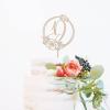 Couple Silhouette Wedding Cake Topper Floral Cake Topper Mr & Mrs Rustic Wreath Couple's Names Cake Topper Wood Wedding Cake Topper Personalized Wedding Cake Topper Funny Cake Toppers for Wedding view 4