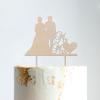 Custom Wedding Cake Topper Couple Silhouette Wedding Cake Topper Hearts Wood Cake Topper Rustic Mr And Mrs Cake Topper Funny Cake Toppers for Wedding Wood Cake Topper for Wedding view 2