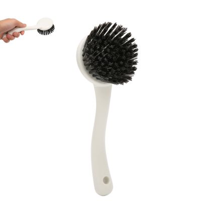 Dish Brush with Long Handle, Kitchen Dish Brush Scrub Brush Single Brush Scrubbing Brush for Kitchen Restaurant Pans, Pots