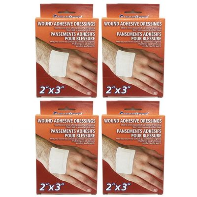 20 Wound Adhesive Dressing Bandages Pad 2X3 Sterile Wrap Medical First Aid Care