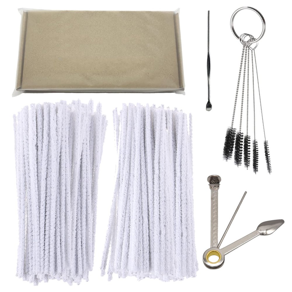 100 Pcs Pipe Cleaners, Craft Pipe Cleaners,Pipe Cleaners Chenille Stem,Contain 1Pc Pipe Tool 1Pc Nylon Brush Set 1Pc Stainless Steel Scoop and A Storage Box.