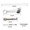 100 Pcs Pipe Cleaners, Craft Pipe Cleaners,Pipe Cleaners Chenille Stem,Contain 1Pc Pipe Tool 1Pc Nylon Brush Set 1Pc Stainless Steel Scoop and A Storage Box. view 2
