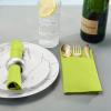 50-Pack Disposable Linen-Feel Dinner Napkins with Built-in Flatware Pocket, KIWI Prefolded Cloth Like Paper Napkins For Dinner, Wedding Or Party [Silverware NOT Included] view 4