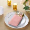 50-Pack Disposable Linen-Feel Dinner Napkins with Built-in Flatware Pocket, PINK Prefolded Cloth Like Paper Napkins For Valentines Day, Baby Shower, Dinner, Wedding Or Party [Silverware NOT Included] view 2