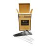 3,200 Count | Kingseal "Jumbo" Paper Drinking Straws, FSC Certified, Paper Wrapped, 7.75" Length x 6mm Diameter, BLACK, Biodegradable, Earth Friendly, Bulk Pack - 8 Boxes x 400 Straws view 1