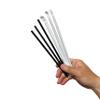 3,200 Count | Kingseal "Jumbo" Paper Drinking Straws, FSC Certified, Paper Wrapped, 7.75" Length x 6mm Diameter, BLACK, Biodegradable, Earth Friendly, Bulk Pack - 8 Boxes x 400 Straws view 3